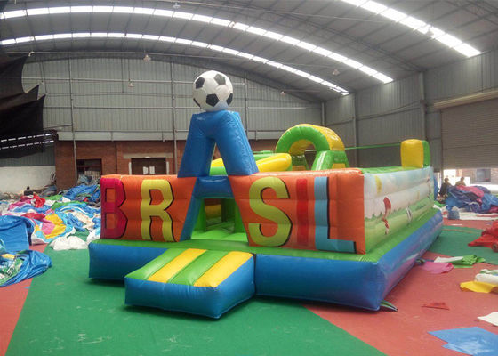 Colorful  Durable Kids Inflatable Jumping Castle Lead Free Material For Amusement Park