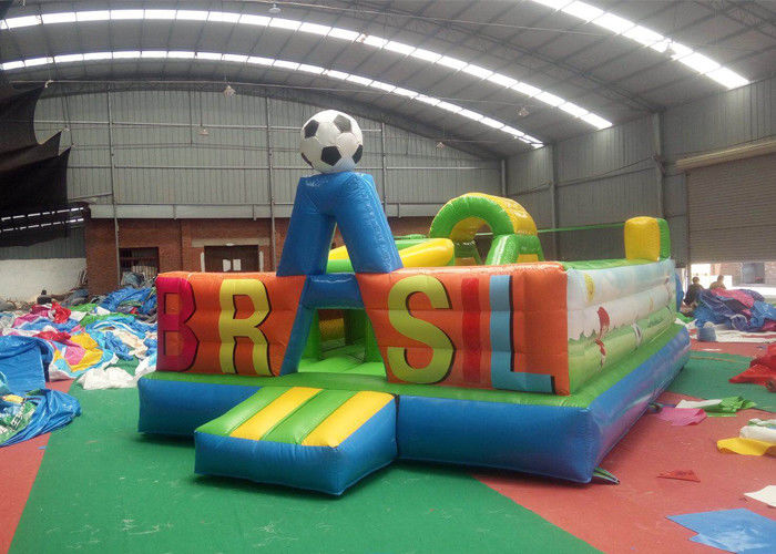Colorful  Durable Kids Inflatable Jumping Castle Lead Free Material For Amusement Park